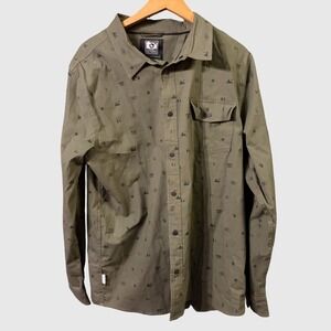 Nature Photography Collective By Hippytree Button Down Camp Shirt Men's Size Xl